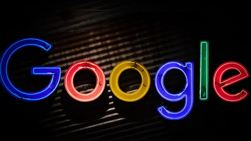 Google logo neon light signage